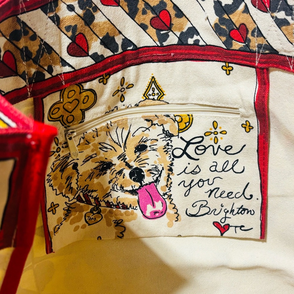 NWT❤️Brighton Wild Love Tote & Cosmetic Case - Picture 4 of 9